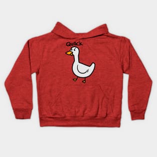 Angry Duck Quack Kids Hoodie